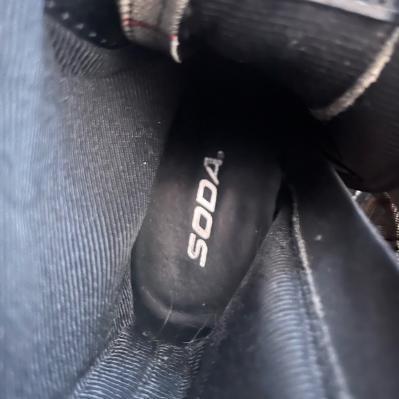 Soda Plaid Platform Combat Boots - Picture 6 of 6